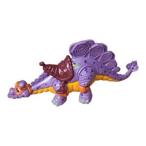 Vintage TMNT 1993 Cave Turtle Mike's Silly Stegosaurus Dino Playmates Toys